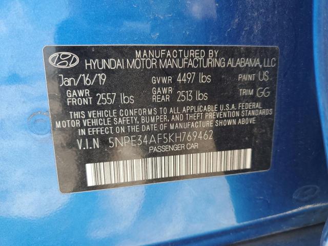 Photo 12 VIN: 5NPE34AF5KH769462 - HYUNDAI SONATA LIM 