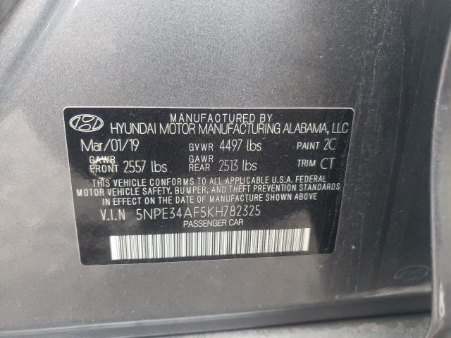 Photo 9 VIN: 5NPE34AF5KH782325 - HYUNDAI SONATA LIM 