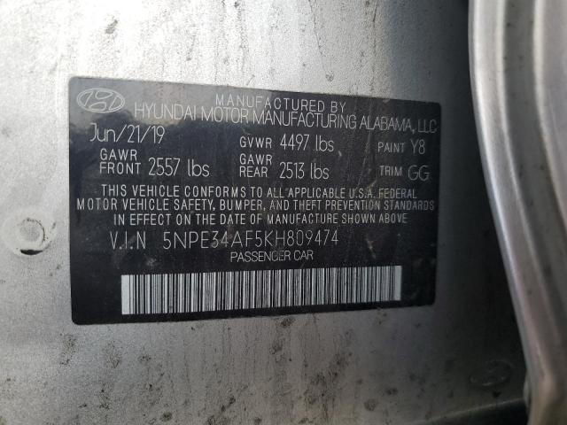 Photo 11 VIN: 5NPE34AF5KH809474 - HYUNDAI SONATA LIM 