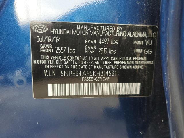 Photo 11 VIN: 5NPE34AF5KH814531 - HYUNDAI SONATA LIM 