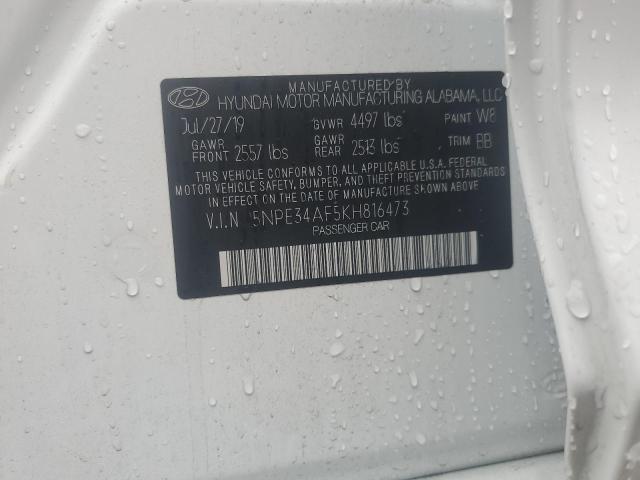 Photo 11 VIN: 5NPE34AF5KH816473 - HYUNDAI SONATA 