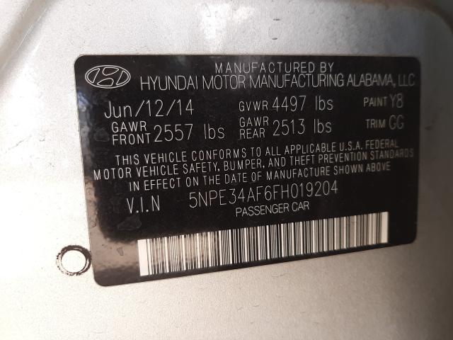 Photo 9 VIN: 5NPE34AF6FH019204 - HYUNDAI SONATA 