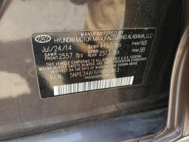 Photo 9 VIN: 5NPE34AF6FH045463 - HYUNDAI SONATA SPO 