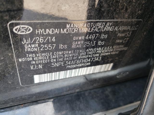 Photo 9 VIN: 5NPE34AF6FH047343 - HYUNDAI SONATA SPO 