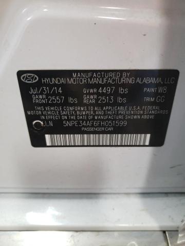 Photo 9 VIN: 5NPE34AF6FH051599 - HYUNDAI SONATA SPO 