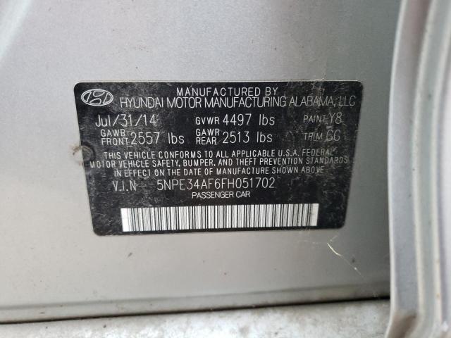 Photo 9 VIN: 5NPE34AF6FH051702 - HYUNDAI SONATA SPO 