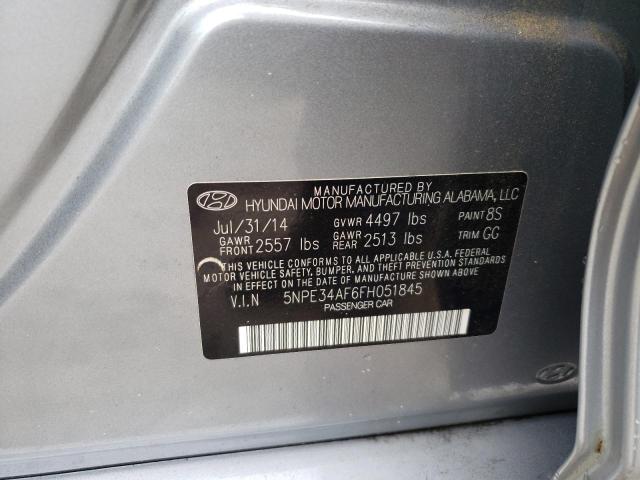 Photo 11 VIN: 5NPE34AF6FH051845 - HYUNDAI SONATA SPO 