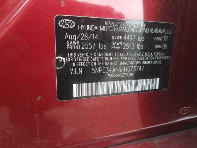 Photo 9 VIN: 5NPE34AF6FH073747 - HYUNDAI SONATA SPO 