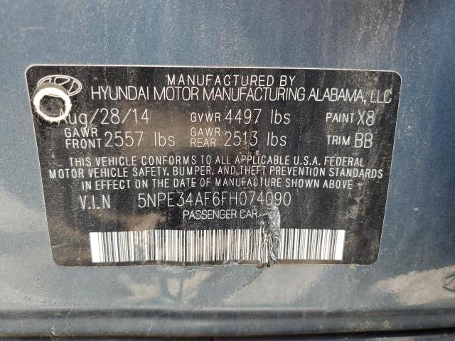 Photo 11 VIN: 5NPE34AF6FH074090 - HYUNDAI SONATA SPO 