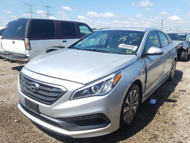 Photo 1 VIN: 5NPE34AF6FH074395 - HYUNDAI SONATA SPO 