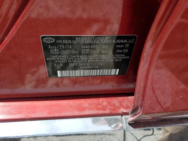 Photo 9 VIN: 5NPE34AF6FH074977 - HYUNDAI SONATA SPO 