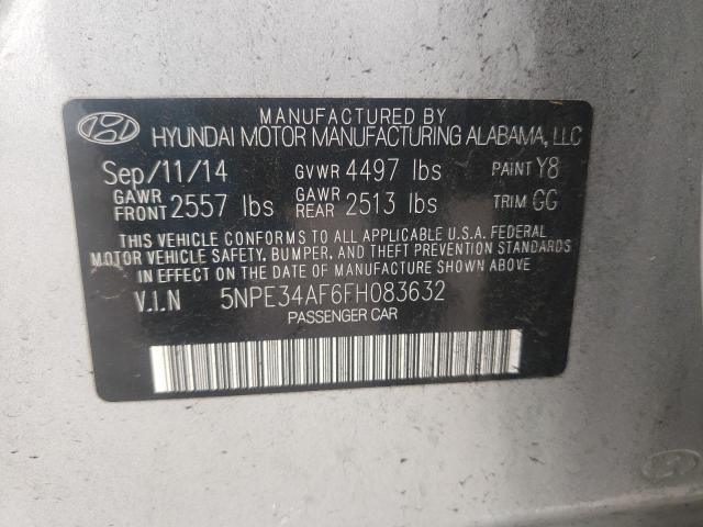 Photo 11 VIN: 5NPE34AF6FH083632 - HYUNDAI SONATA SPO 