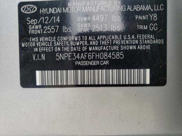 Photo 9 VIN: 5NPE34AF6FH084585 - HYUNDAI SONATA SPO 