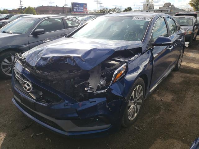 Photo 1 VIN: 5NPE34AF6FH084859 - HYUNDAI SONATA SPO 