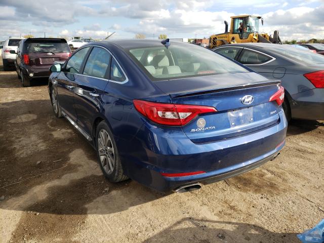 Photo 2 VIN: 5NPE34AF6FH084859 - HYUNDAI SONATA SPO 