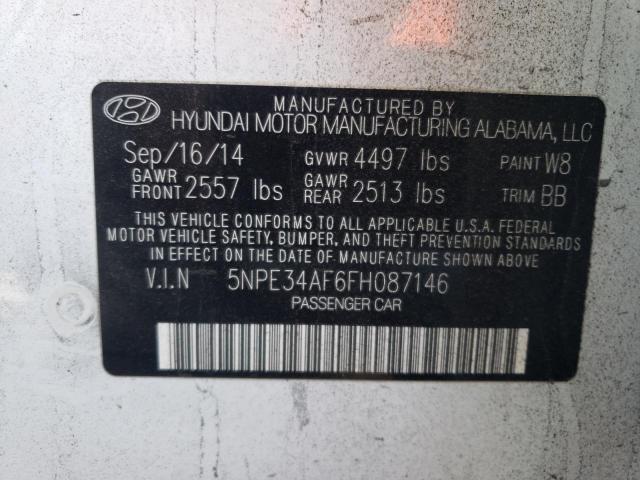 Photo 9 VIN: 5NPE34AF6FH087146 - HYUNDAI SONATA SPO 