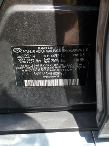 Photo 11 VIN: 5NPE34AF6FH091987 - HYUNDAI SONATA 