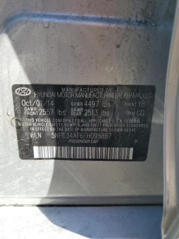 Photo 11 VIN: 5NPE34AF6FH098857 - HYUNDAI SONATA 