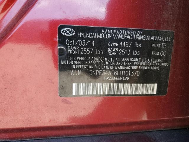 Photo 11 VIN: 5NPE34AF6FH101370 - HYUNDAI SONATA 