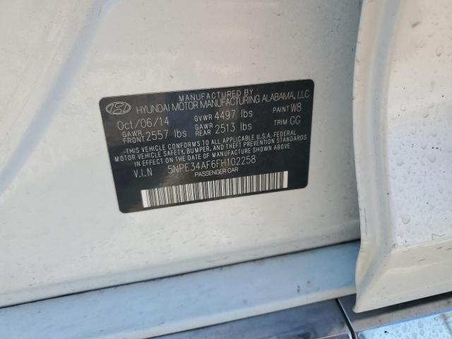 Photo 11 VIN: 5NPE34AF6FH102258 - HYUNDAI SONATA SPO 