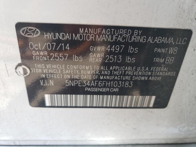 Photo 11 VIN: 5NPE34AF6FH103183 - HYUNDAI SONATA SPO 