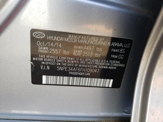 Photo 9 VIN: 5NPE34AF6FH109047 - HYUNDAI SONATA SPO 