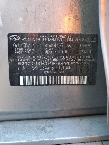 Photo 12 VIN: 5NPE34AF6FH121540 - HYUNDAI SONATA SPO 