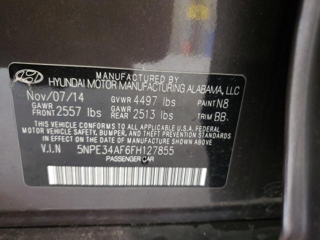 Photo 9 VIN: 5NPE34AF6FH127855 - HYUNDAI SONATA SPO 