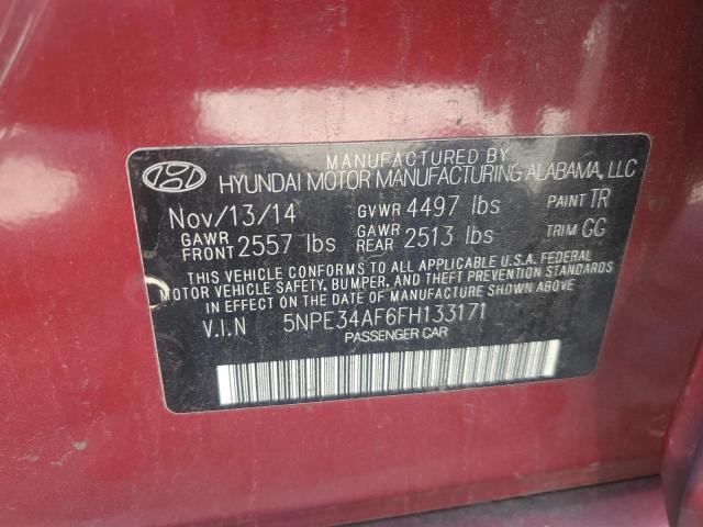 Photo 11 VIN: 5NPE34AF6FH133171 - HYUNDAI SONATA SPO 