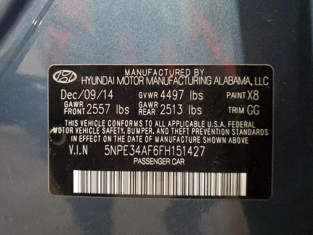 Photo 11 VIN: 5NPE34AF6FH151427 - HYUNDAI SONATA 