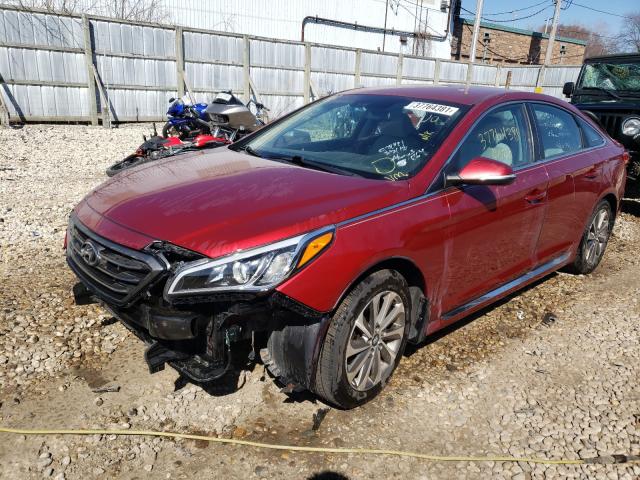 Photo 1 VIN: 5NPE34AF6FH158345 - HYUNDAI SONATA SPO 