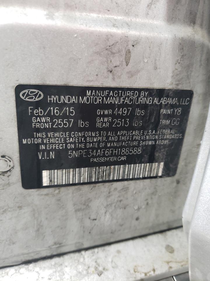 Photo 11 VIN: 5NPE34AF6FH188588 - HYUNDAI SONATA 