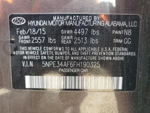 Photo 11 VIN: 5NPE34AF6FH190325 - HYUNDAI SONATA 