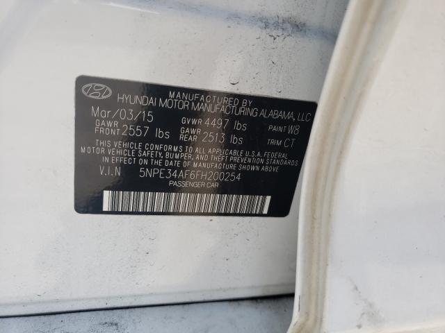 Photo 9 VIN: 5NPE34AF6FH200254 - HYUNDAI SONATA SPO 