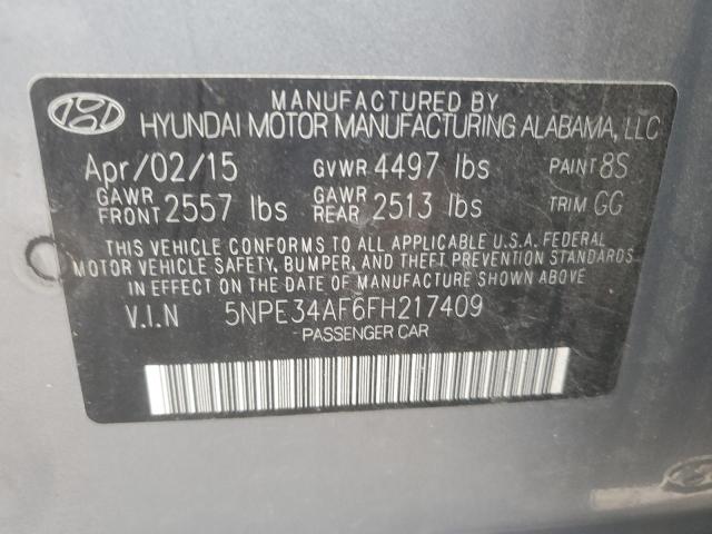 Photo 12 VIN: 5NPE34AF6FH217409 - HYUNDAI SONATA SPO 