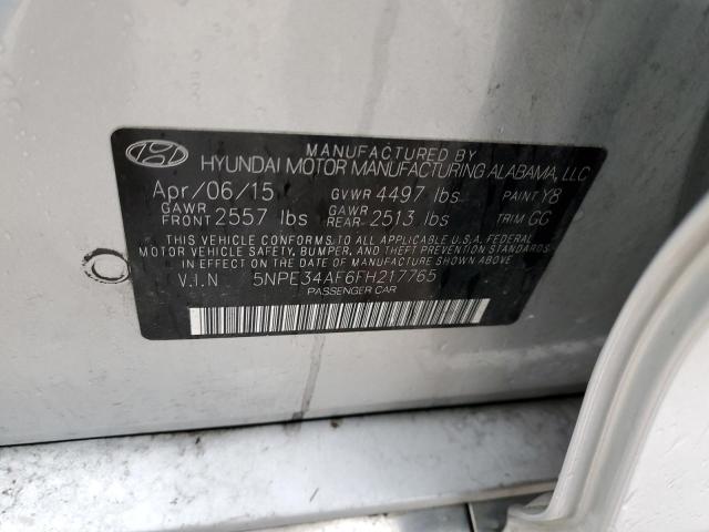 Photo 11 VIN: 5NPE34AF6FH217765 - HYUNDAI SONATA SPO 