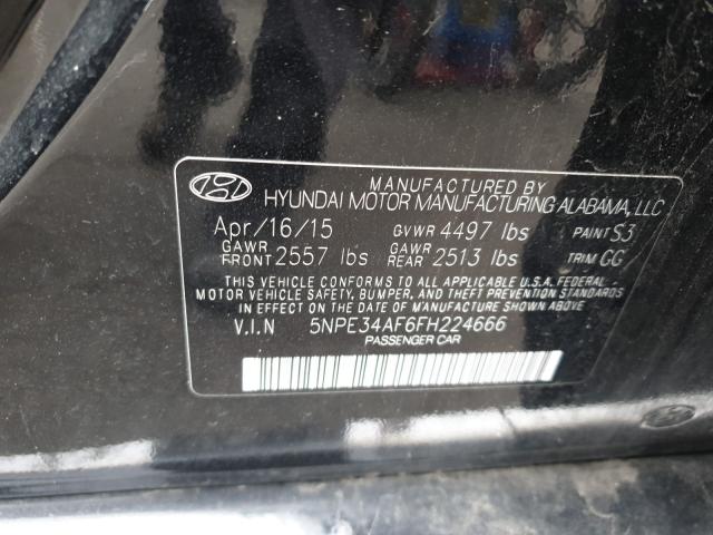 Photo 9 VIN: 5NPE34AF6FH224666 - HYUNDAI SONATA SPO 