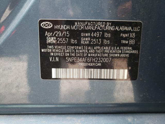 Photo 9 VIN: 5NPE34AF6FH232007 - HYUNDAI SONATA SPO 