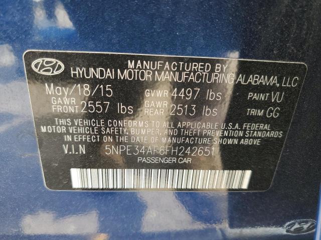 Photo 12 VIN: 5NPE34AF6FH242651 - HYUNDAI SONATA 