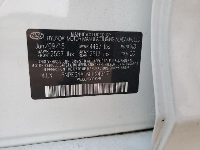 Photo 11 VIN: 5NPE34AF6FH249471 - HYUNDAI SONATA SPO 