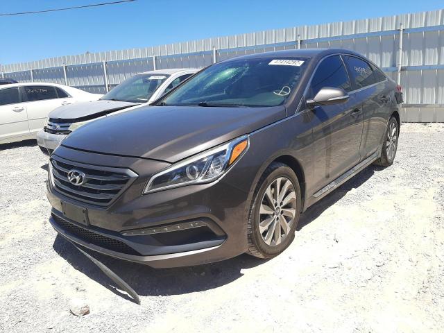 Photo 1 VIN: 5NPE34AF6FH250880 - HYUNDAI SONATA SPO 