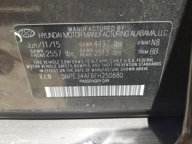 Photo 9 VIN: 5NPE34AF6FH250880 - HYUNDAI SONATA SPO 