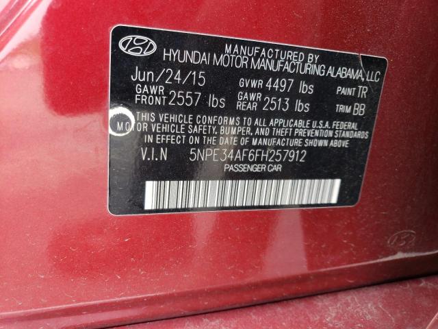 Photo 11 VIN: 5NPE34AF6FH257912 - HYUNDAI SONATA SPO 