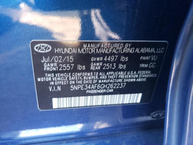 Photo 9 VIN: 5NPE34AF6GH262237 - HYUNDAI SONATA SPO 