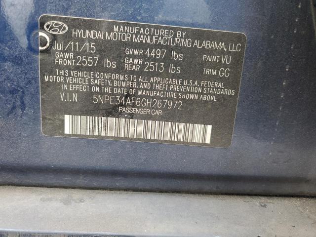 Photo 11 VIN: 5NPE34AF6GH267972 - HYUNDAI SONATA 