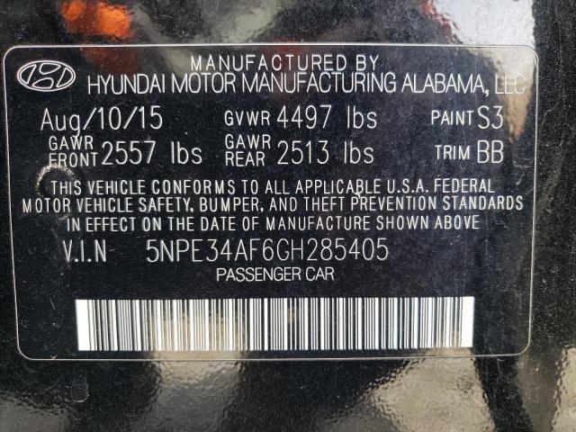 Photo 11 VIN: 5NPE34AF6GH285405 - HYUNDAI SONATA 