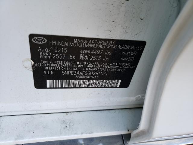 Photo 9 VIN: 5NPE34AF6GH291155 - HYUNDAI SONATA SPO 