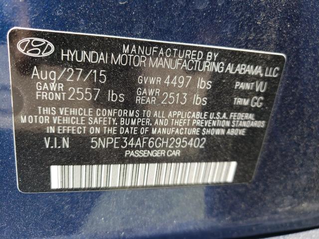 Photo 9 VIN: 5NPE34AF6GH295402 - HYUNDAI SONATA SPO 