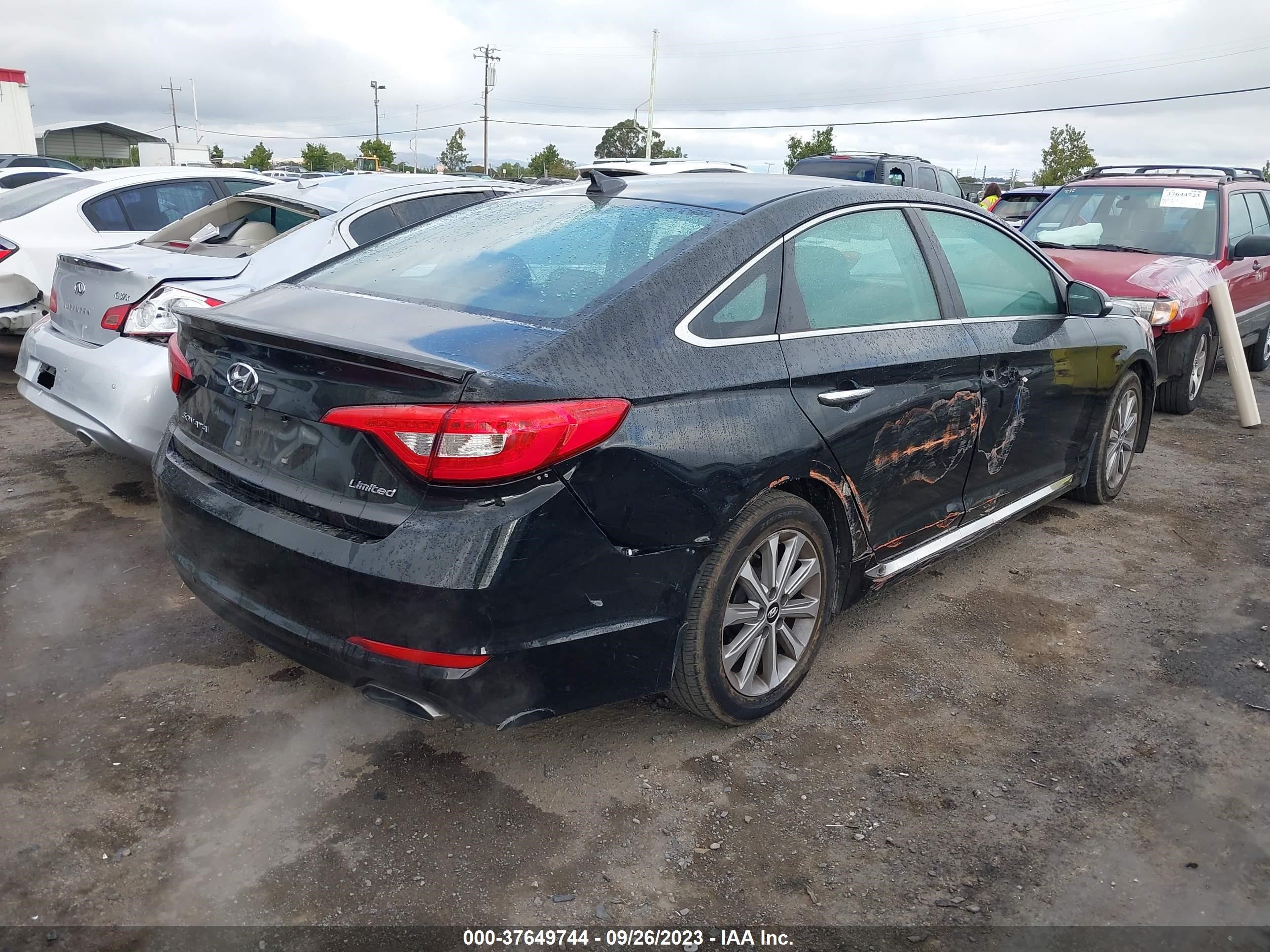 Photo 3 VIN: 5NPE34AF6GH305393 - HYUNDAI SONATA 