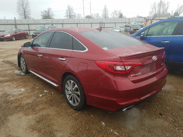 Photo 2 VIN: 5NPE34AF6GH314854 - HYUNDAI SONATA SPO 